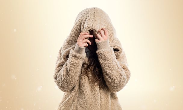 Teenager girl with winter clothes - Photo, Image