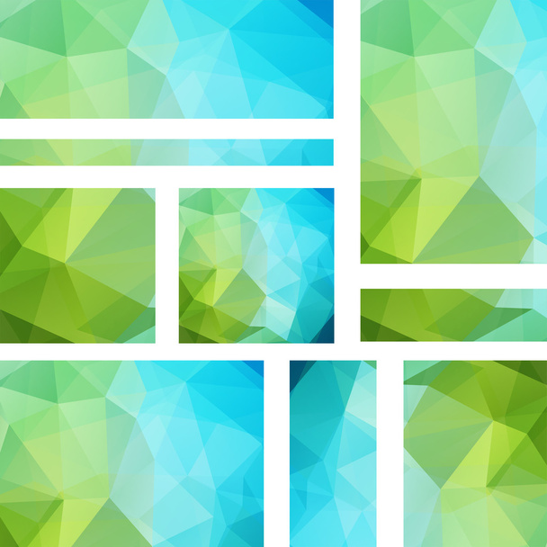 Abstract polygonal triangle design - Vector, Image