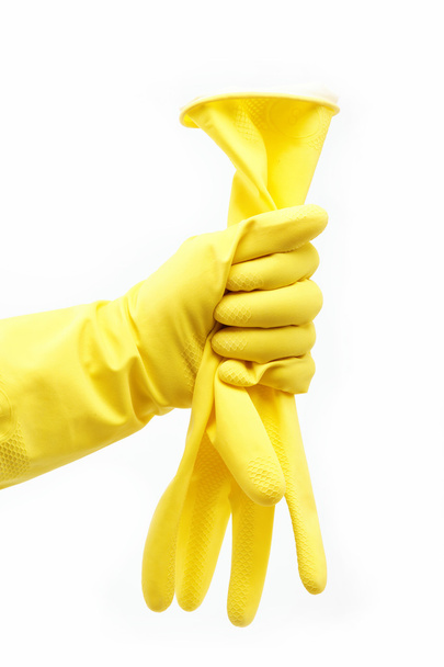 Latex Glove For Cleaning - Foto, imagen