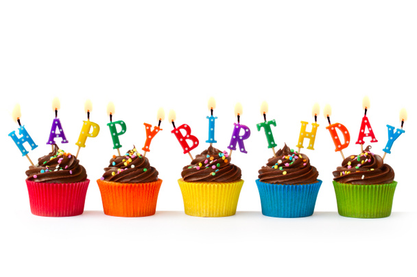 Birthday cupcakes - Photo, Image