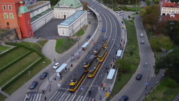 Avenue solidariteit in Warschau, Polen - Video