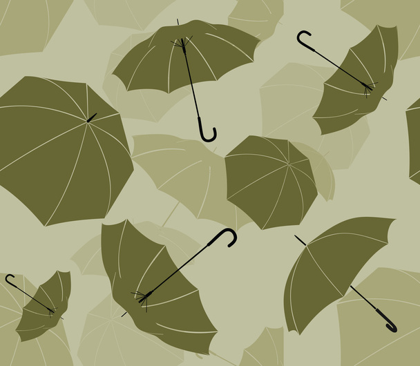 μια άνευ ραφής σχεδίασης ομπρέλες - Διάνυσμα, εικόνα