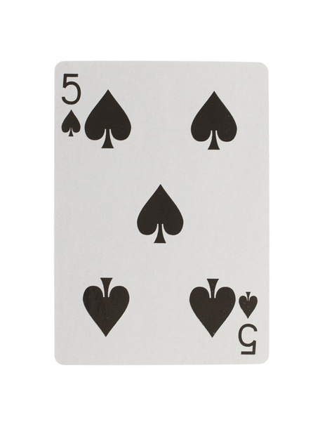 Kart do gry (pięć) - Zdjęcie, obraz