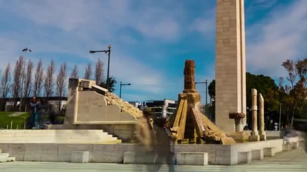 Park Eduardo VII v Lisabonu, Portugalsko - Záběry, video