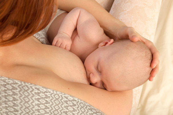 baby Breastfeeding closeup - Fotó, kép