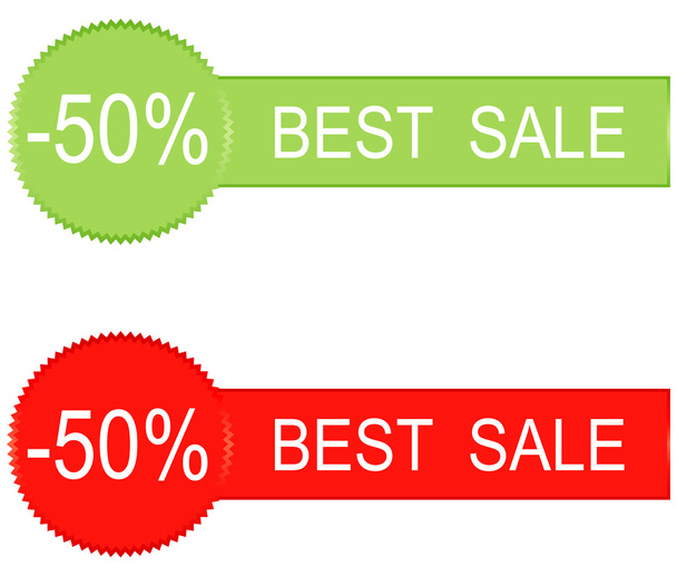 50 percent big sale icons design - Vektor, obrázek