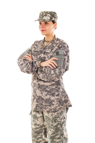 Soldaat in het militair uniform - Foto, afbeelding