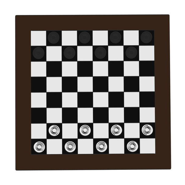 2d cartoon illustraion of checkers - Fotó, kép
