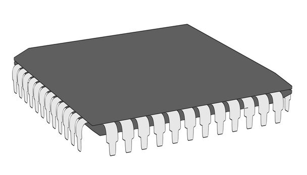 2d ilustración de dibujos animados de chip de ordenador
 - Foto, imagen