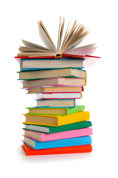 Stack of colorful books - Foto, Imagen