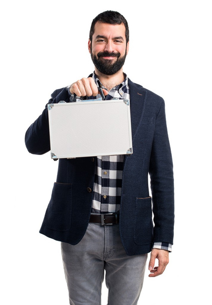 Man holding a briefcase - Foto, Imagem