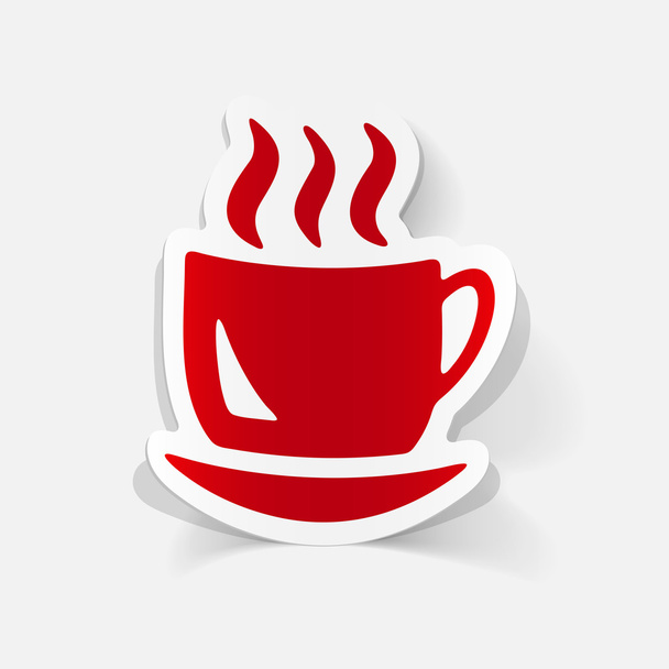 realistic  element: coffee - Vektor, obrázek