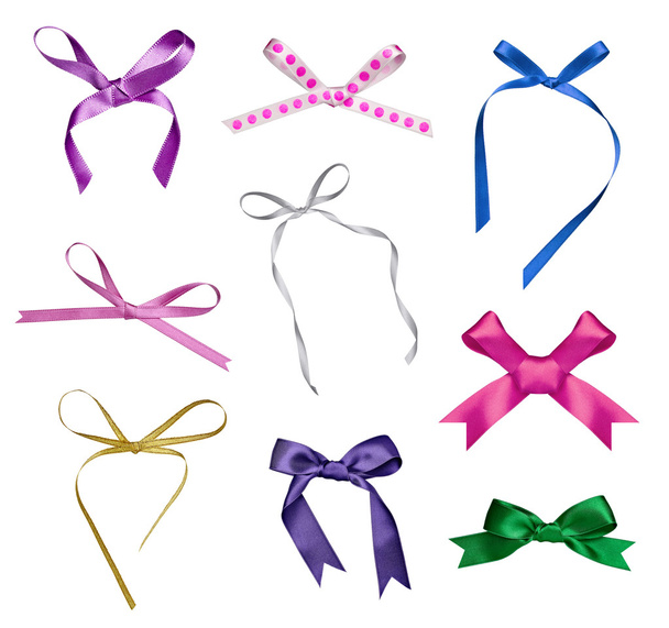 Silk ribbon knot gift christmas birthday holiday - Photo, Image