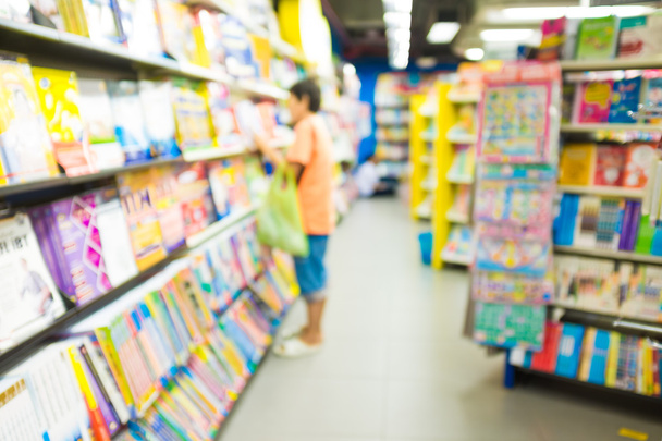 Abstract blurred of people in book shopping center, Education concept - Photo, Image
