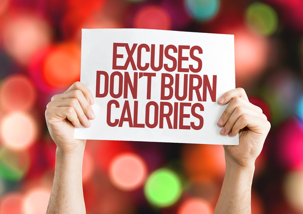Výmluvy ani kalorií vypálit štítek - Fotografie, Obrázek