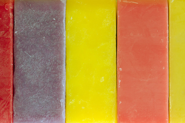 Textúra a különböző színű szappan - Fotó, kép