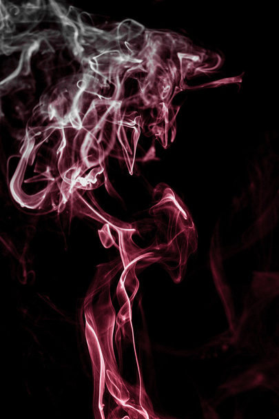 smoke on a black background - Фото, изображение