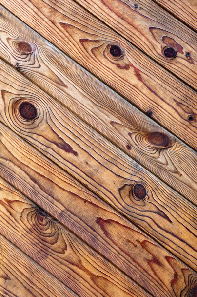 Textura de madera marrón con patrones naturales - Foto, Imagen