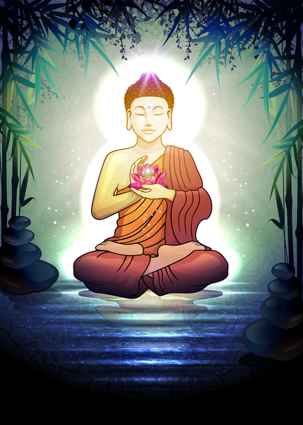 Buddha Face primo piano
 - Vettoriali, immagini