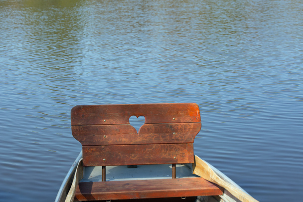 Row boat with heart - Photo, Image