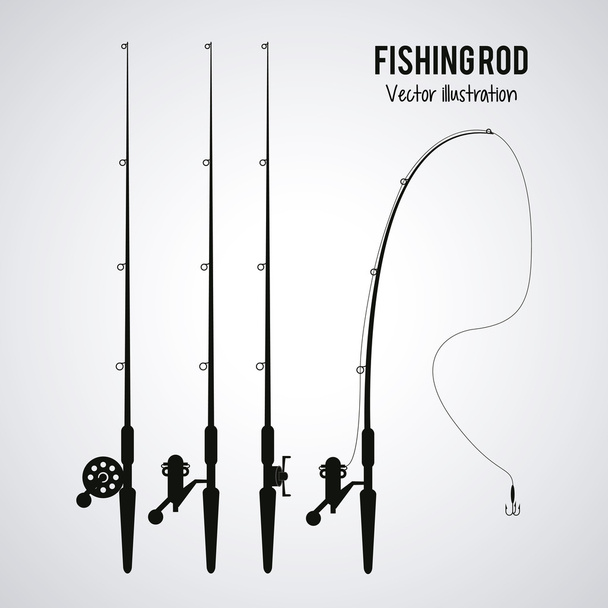 Balık tutma grafik tasarım - Vektör, Görsel