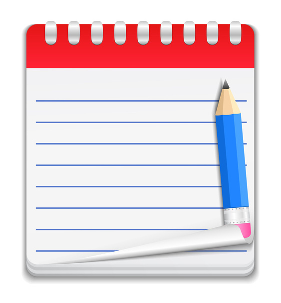 Notebook Icon - Wektor, obraz