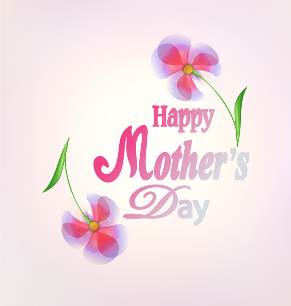 Happy Mothers Day card - Vektor, obrázek