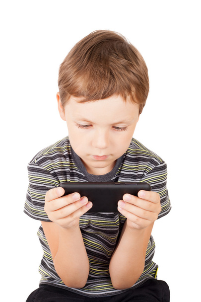 Boy playing with the PC tablet - Фото, зображення
