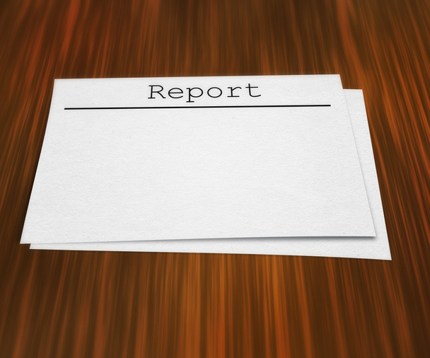 Blank Report on Table - Photo, Image