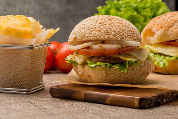 Domácí vegetarián burger - Fotografie, Obrázek