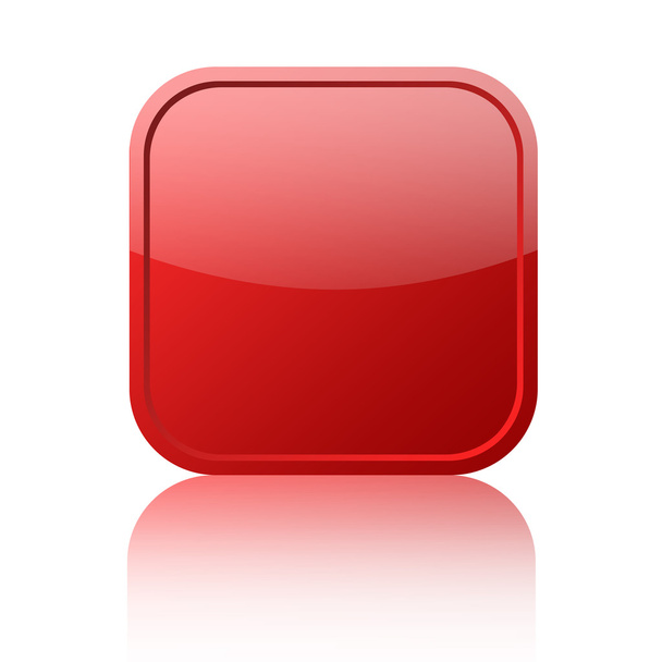 Red blank button - Foto, Imagen