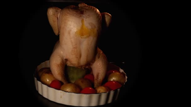 cottura del pollo in forno time lapse
 - Filmati, video