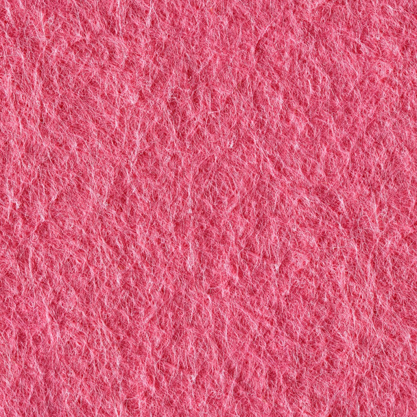 Hintergrund aus rosa Filz. nahtlose quadratische Textur. Fliesen fertig. - Foto, Bild