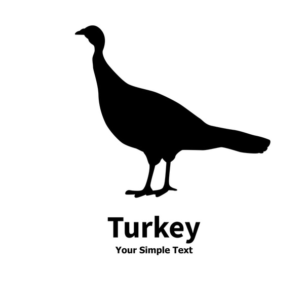 Vector illustration of poultry turkey - Vetor, Imagem