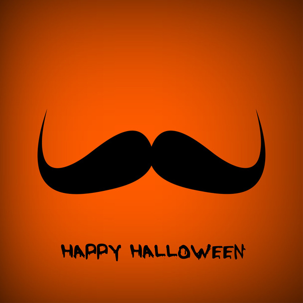 pumpkin portrait with mustache for Halloween on background - Photo, Image