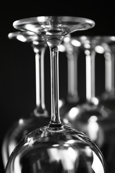 Empty wine glasses  - Φωτογραφία, εικόνα