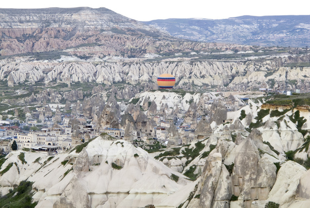 Dünya Miras, Cappadocia, Goereme, Türkiye. Balonlar üzerinden Göreme, Cappadocia - Fotoğraf, Görsel