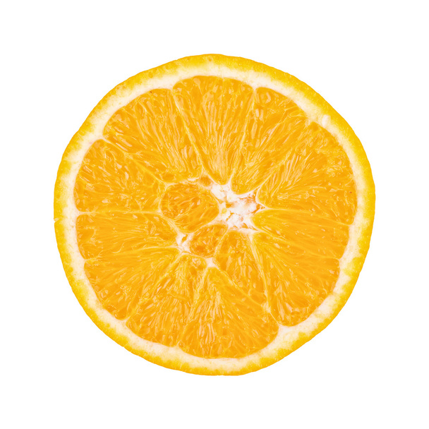 Cortar naranja sobre fondo blanco
 - Foto, Imagen