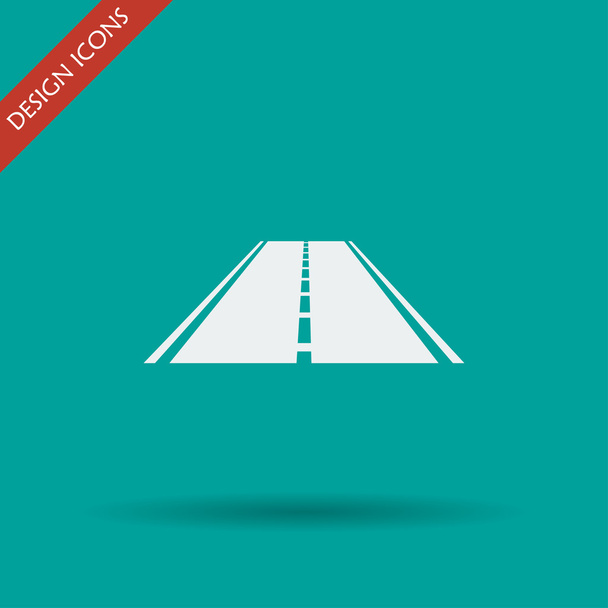 Road icon. Flat  - Vector, Image