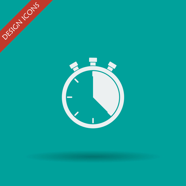Stopwatch icon, vector illustration. Flat design style, - Vector, Image