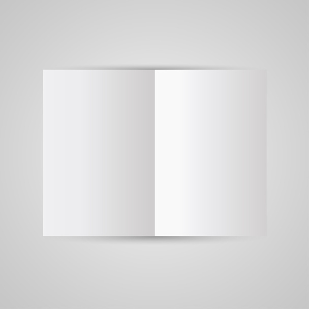 Modelo de página em branco de revista para layout de design. Ilustração vetorial sobre fundo cinza
 - Vetor, Imagem