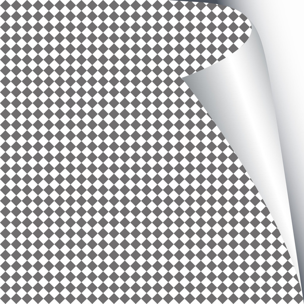 Tyhjä paperiarkki, jossa on sivukihara ja varjo, mainonnan suunnitteluelementti ja valkoisella pohjalla eristetty mainosviesti
 - Vektori, kuva