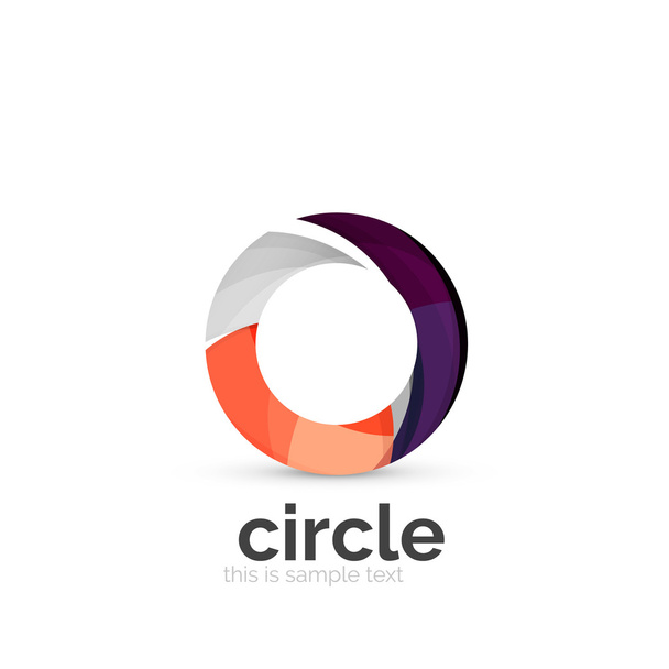 Абстрактный круглый шаблон логотипа
 - Вектор,изображение