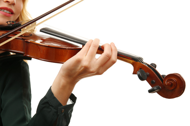 Musician plays violin  - Фото, зображення