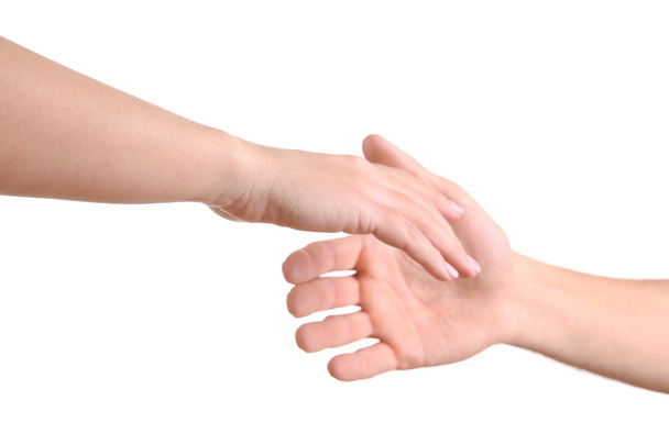 Handshake of friendship isolated - Фото, зображення