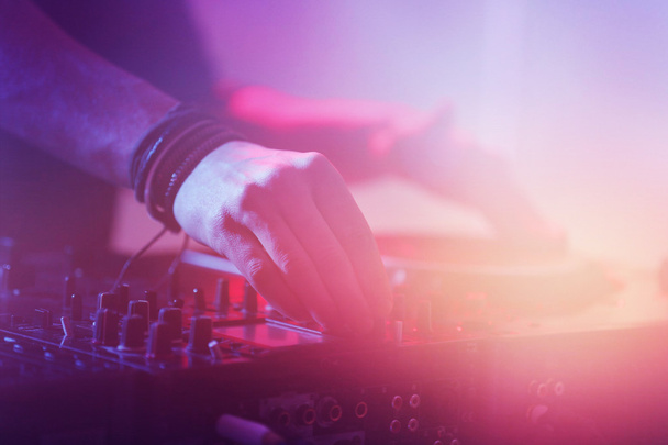 DJ playing music  - Photo, image