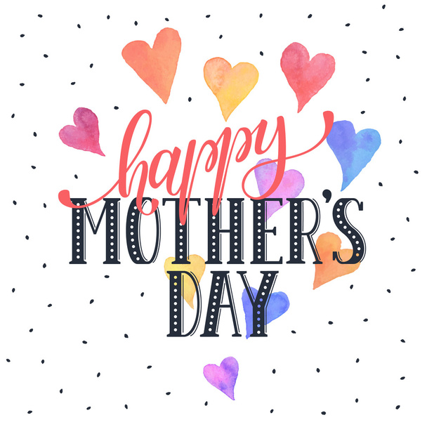Mother's Day card - Vector, afbeelding