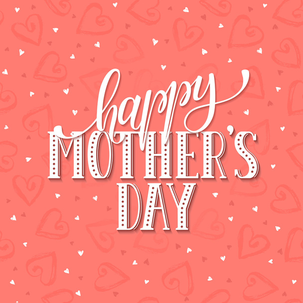 Mother's Day card - Vector, afbeelding