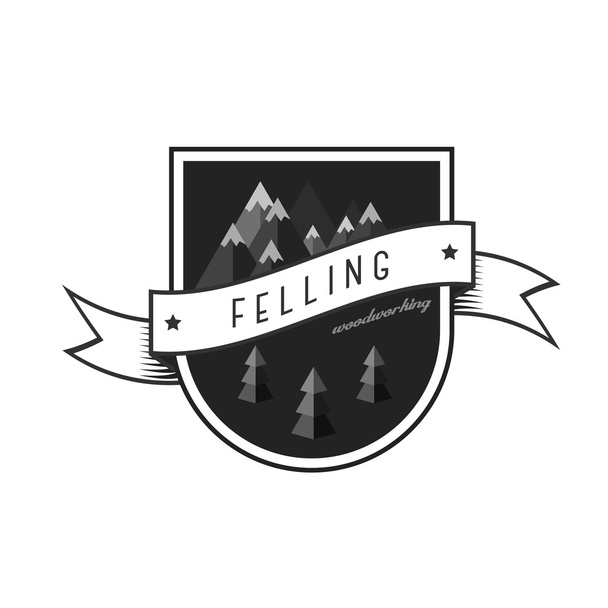 Служба логотипів лісопильне
 - Вектор, зображення