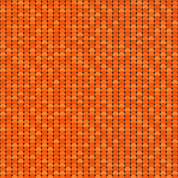 Naadloze patroon gemaakt van Oranje schaduw overlay cirkels met ou - Vector, afbeelding